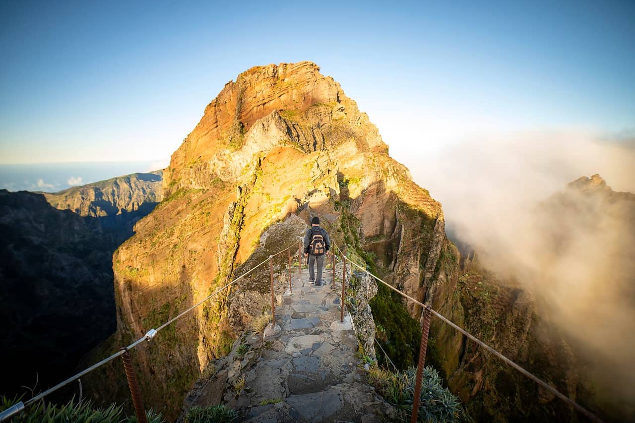 Szlak z Pico do Arieiro na Pico Ruivo